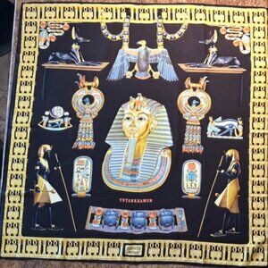 Vintage Hermes Tutankhamun Silk Scarf in Excellent Condition